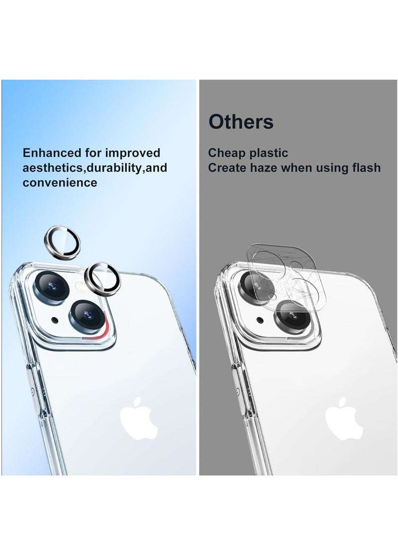 DUSALA [5 in 1 Designed for iPhone 14 Clear Case with Screen Protector[2 Pack] +Camera Lens Protector[2 Pack], Military Grade Drop Protection Transparent Cover 6.1 Inch - Image 3