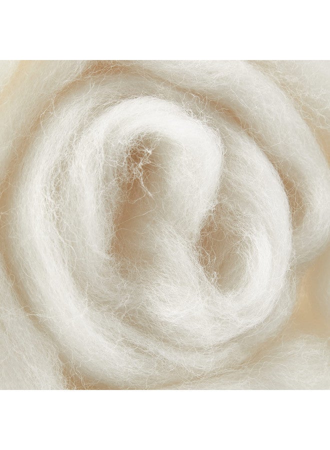 Clover Natural Wool Roving, Off White - 7920 - Image 3