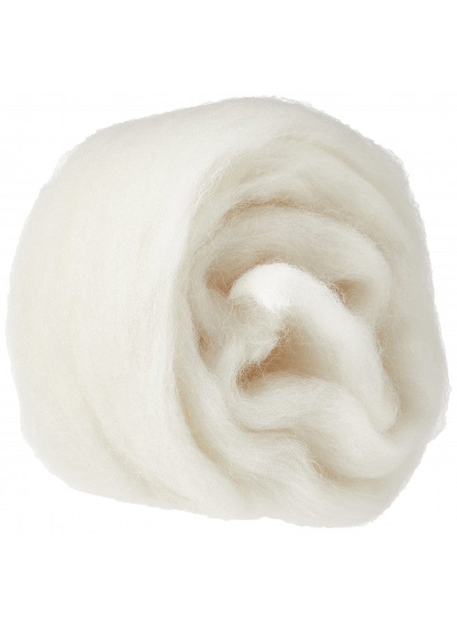 Clover Natural Wool Roving, Off White - 7920 - Image 2