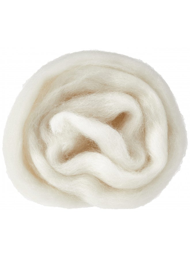 Clover Natural Wool Roving, Off White - 7920 - Image 1