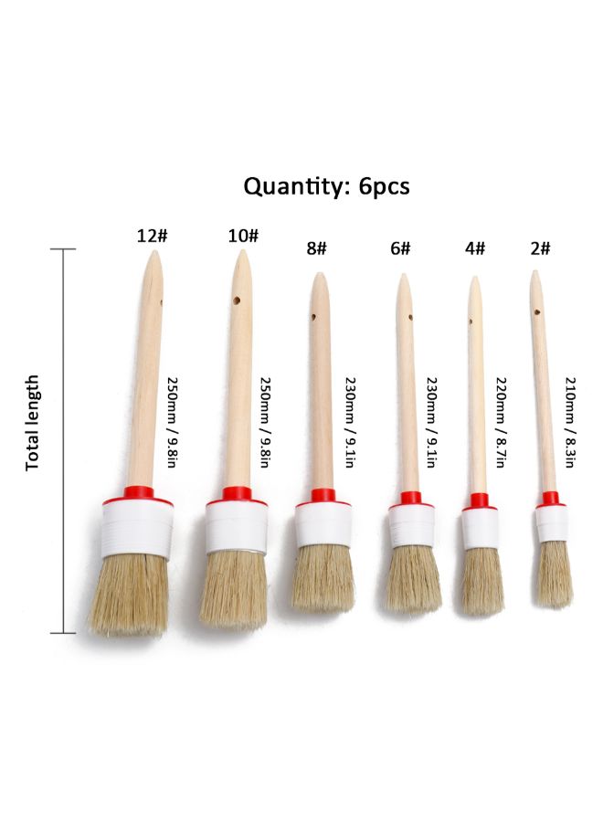 MUNTAQI 6-Piece Car Brush Cleaning Tool Set - Image 5