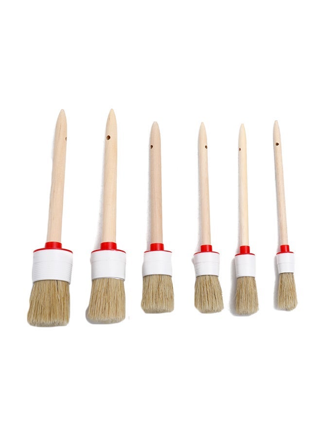 MUNTAQI 6-Piece Car Brush Cleaning Tool Set - Image 1