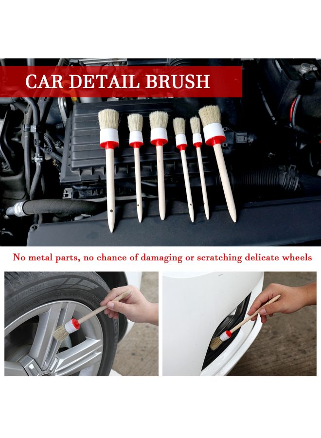 MUNTAQI 6-Piece Car Brush Cleaning Tool Set - Image 3