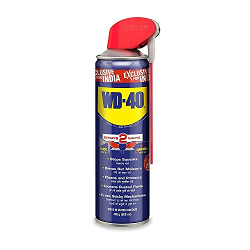 WD-40 Smart Straw 500ml | Multipurpose Spray to Clean Rust, Limescale, Jams, Stains, Hinges, Chains and Surfaces | All Purpose Cleaner for Home Improvement, Loosen Stuck & Rusted Parts | From Pidilite - Image 1