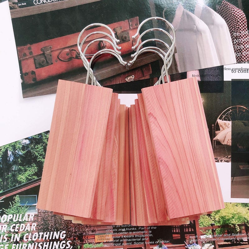 Cedar Space مساحة من خشب الأرز، مكعبات من خشب الأرز لتخزين الخزانة، مكعبات من خشب الأرز الأحمر العطري بنسبة 100%، ألواح من خشب الأرز (عبوة من 60 قطعة) - Image 3