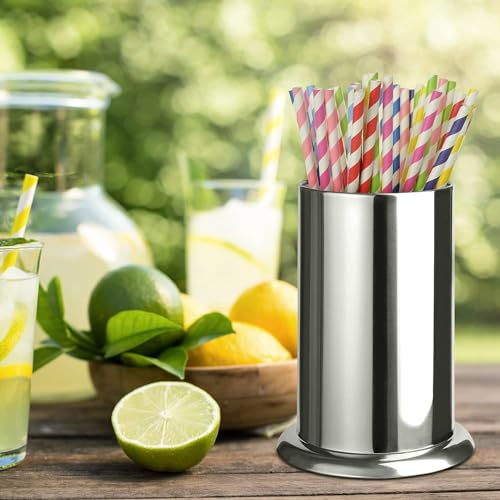MyLifeUNIT Straw Holder for Counter, Stainless Steel Coffee Stirrers Holder 6.7" x 4.9" - Image 4