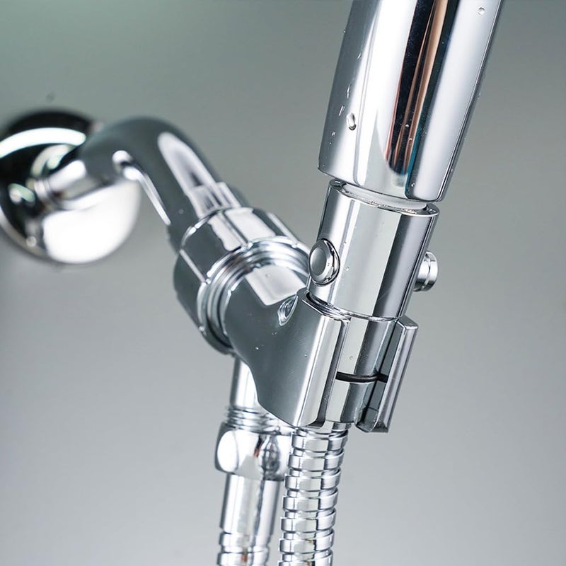 Eyech 3Pcs Shower Head Shut Off Valve Water Flow Control Valve Universal Size Push Button Type Shower Valve for Shower Arm and Hose or Bidet Sprayer - Image 5