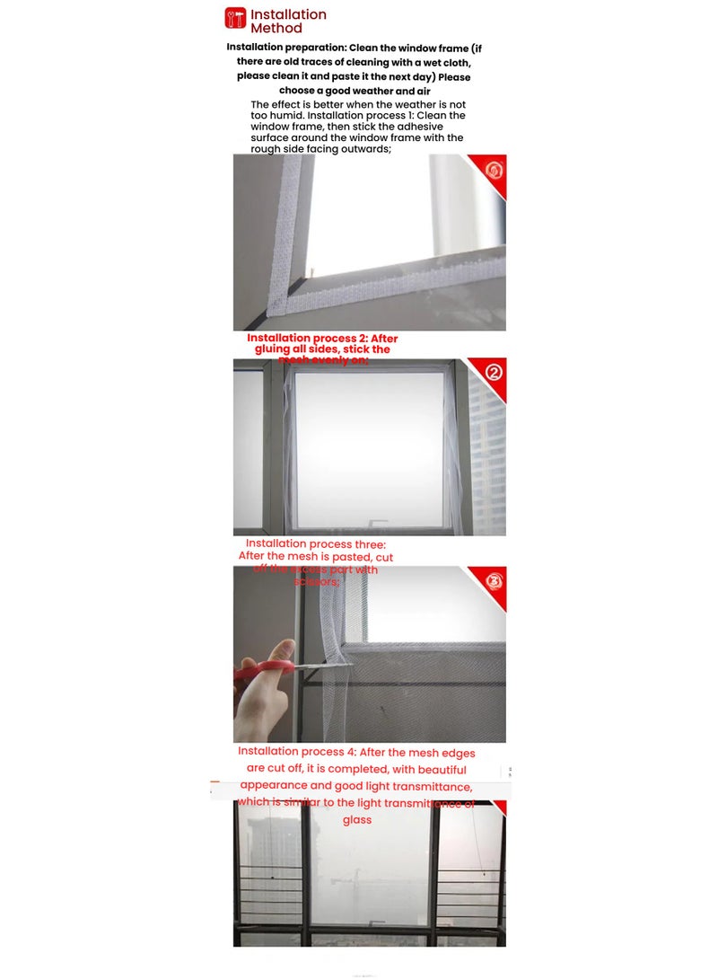 عام ذاتية اللصق البعوض نافذة شاشات 12 حزم - Image 4