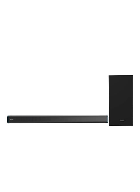 T3000 2.1 CH Home Theater Soundbar Speakers - Wired Subwoofer & Wireless Soundbar Portable Speaker with RGB - 160W Powerful Audio Output - Deep and Thrilling Bass, Digital Embedded - Supporting Bluetooth 5.0, HDMI, AUX, USB, TV ARC, PC