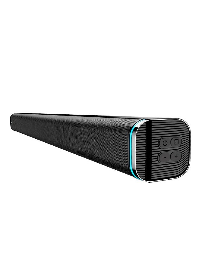 Faster - T3000 2.1 CH Home Theater Soundbar Speakers - Wired Subwoofer & Wireless Soundbar Portable Speaker with RGB - 160W Powerful Audio Output - Deep and Thrilling Bass, Digital Embedded - Supporting Bluetooth 5.0, HDMI, AUX, USB, TV ARC, PC - Image 1