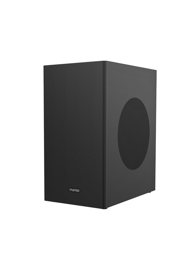 Faster - T3000 2.1 CH Home Theater Soundbar Speakers - Wired Subwoofer & Wireless Soundbar Portable Speaker with RGB - 160W Powerful Audio Output - Deep and Thrilling Bass, Digital Embedded - Supporting Bluetooth 5.0, HDMI, AUX, USB, TV ARC, PC - Image 1