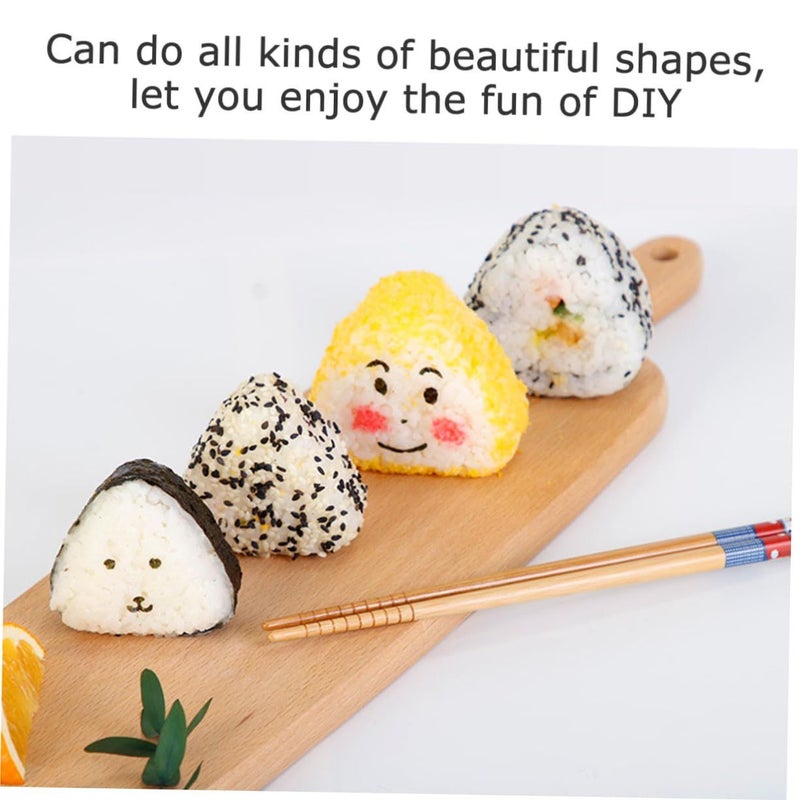 3 Set DIY Rice Ball Molds Sushi Food Grade Plastic Bento Mould - Image 5