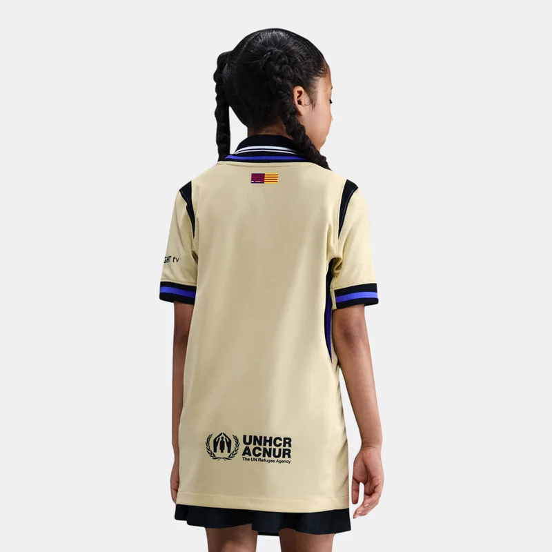 Nike Kids' FC Barcelona 25/26 Away Replica Football Jersey