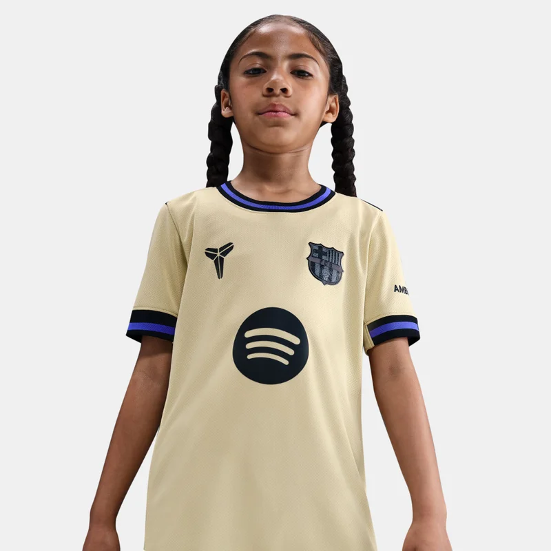 Nike Kids' FC Barcelona 25/26 Away Replica Football Jersey