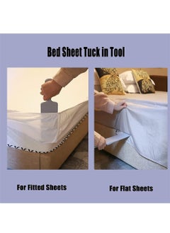 Y&D Bed Sheet Tucker Tool, Universal Portable Tucking Paddle, Making Tool for Changing Sheets Easier Bedsheet Change Helper Without Mattress Lifting  - Image 4