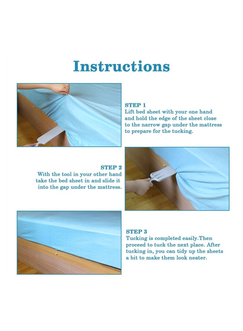 Bed Sheet Tucker Tool, Universal Portable Tucking Paddle, Making Tool for Changing Sheets Easier Bedsheet Change Helper Without Mattress Lifting