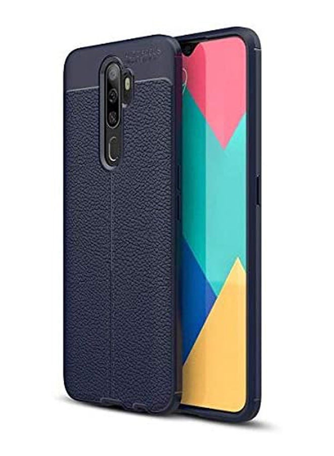 NIBEMINENT Case For Oppo A9 2020 Double Layer Professional Anticollision Cover Durable Four Corners Blue