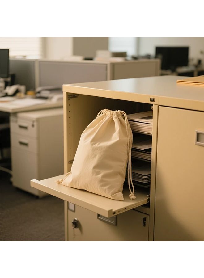21 Pcs Reusable Drawstring Fabric Bags 17x23cm Gift Storage Pouch For Jewelry Cosmetics - Image 3