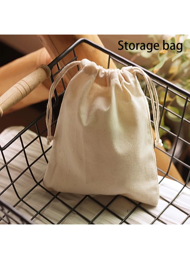 21 Pcs Reusable Drawstring Fabric Bags 17x23cm Gift Storage Pouch For Jewelry Cosmetics - Image 2