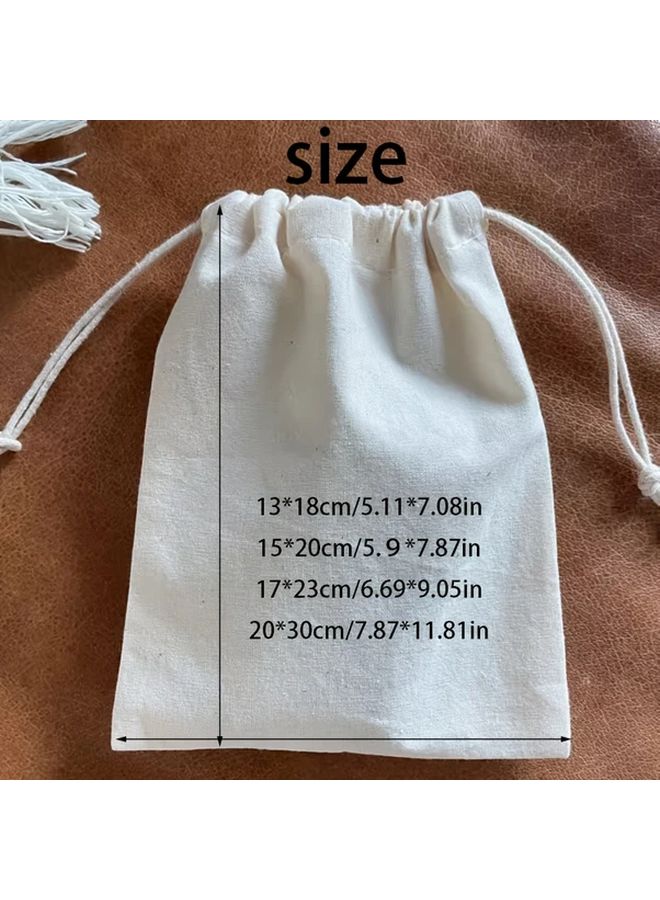 21 Pcs Reusable Drawstring Fabric Bags 17x23cm Gift Storage Pouch For Jewelry Cosmetics - Image 4