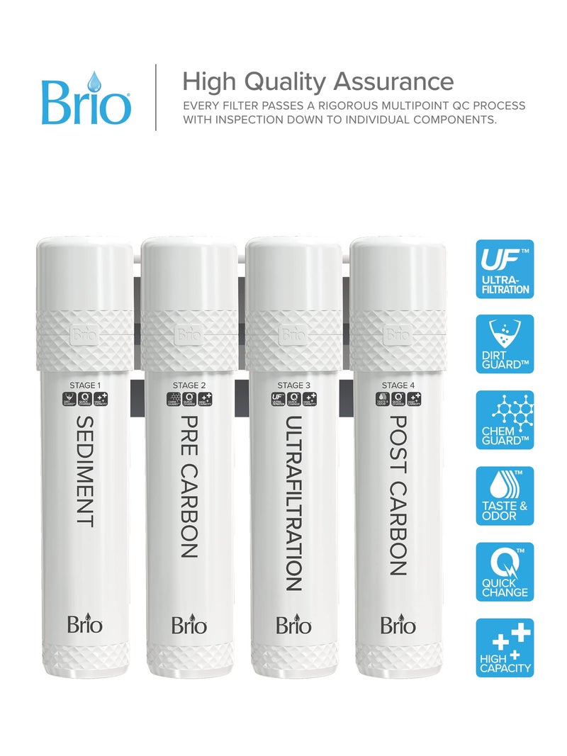 Brio 4-Stage Filter Replacement Kit For Brio 4-Stage Ultrafiltration Water Cooler Dispensers - Image 2