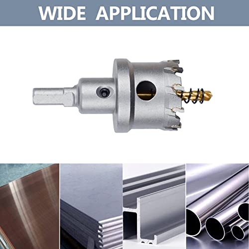 GUICGOC 32mm / 1-1/4 inch Metal Steel Hole Saw Drill Bit, Metal Hole Cutter for Thick Metal,Stainless Steel,Iron and Wood (32mm / 1-1/4inch) - Image 5