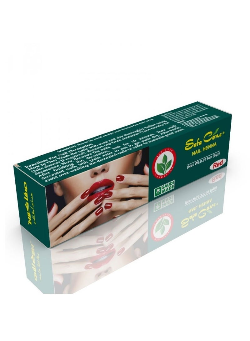 Safa Henna Nails Red - 6g - Image 1