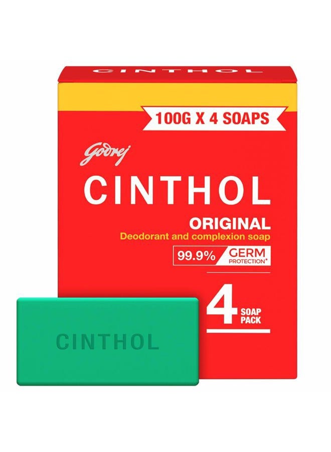 Cinthol صابون أصلي، 100غ (عبوة من 4) - Image 1
