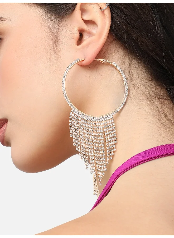 SOHI Party Artificial Hoop Earring Jewellery