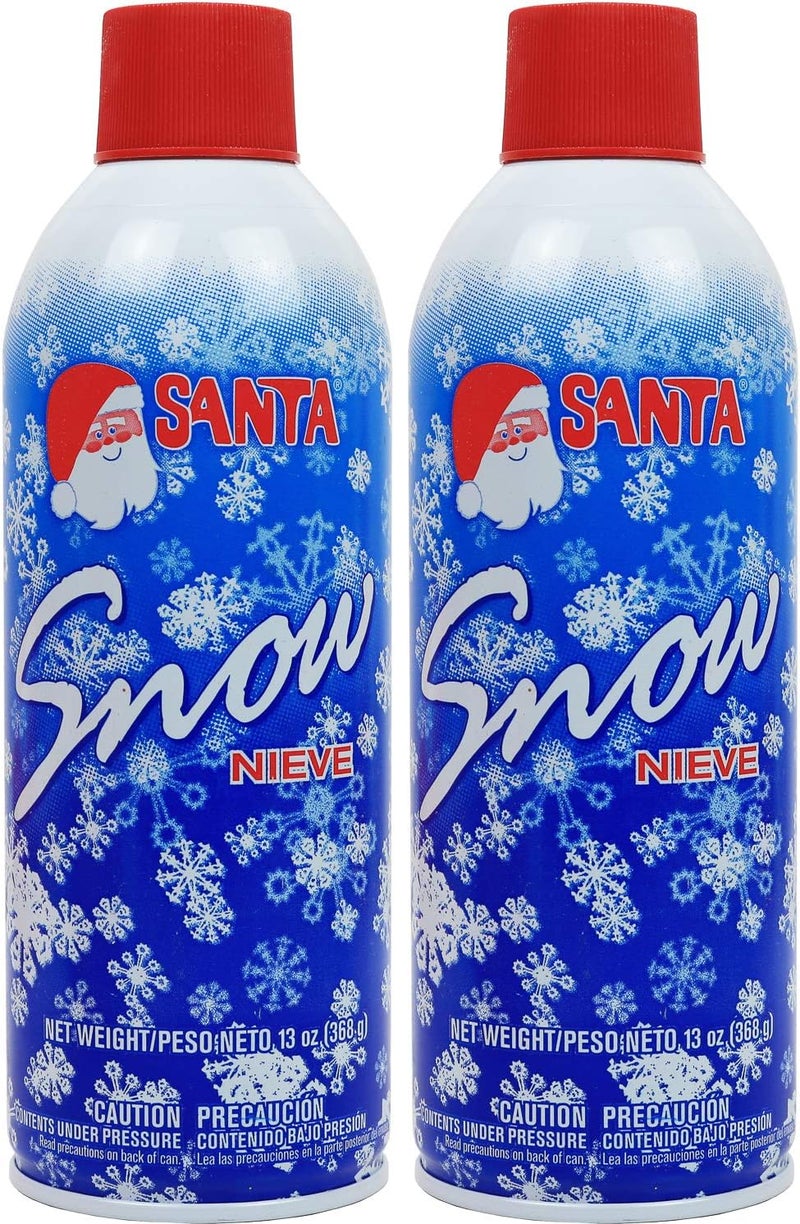 Snow Spray for Christmas Decoration - Artificial Snow Spray for Christmas Tree, 13 oz - Fake Snow Spray - Christmas Tree Flocking Spray Snow (Pack of 2)