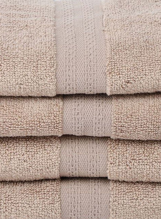 BIANCA Ultra Soft Zero Twist 100% Cotton Towel (Aerocore Tech) -4pc Hand Towel (Paradiso) - Super Absorbent, Fluffy, AeroCore Organic Technology - for Men, Women, Gym, Kitchen Solid-Wheat - Image 4
