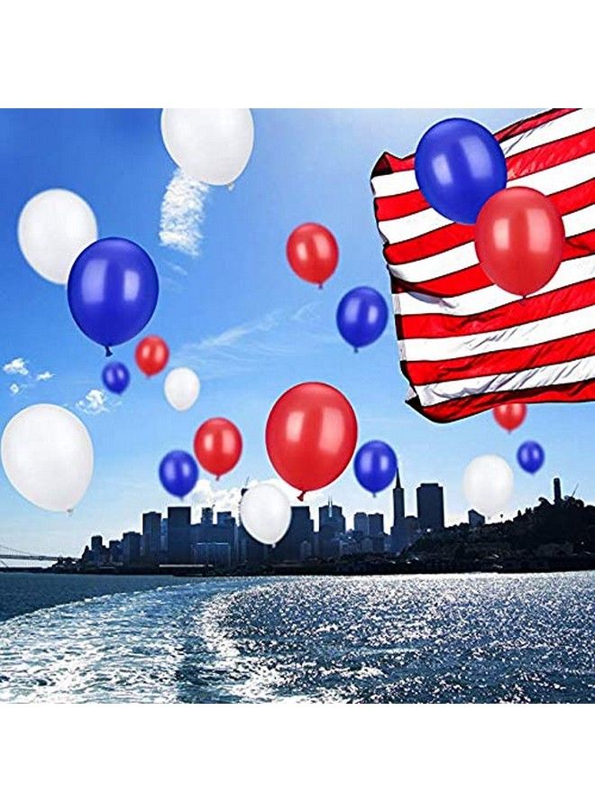AnnoDeel 100Pcs 12Inch Blue Red Latex Balloons, Blue Balloons Red Balloons For 4Th Of July Usa Patriotic Party Balloons Memorial Day Party Balloons Decoration - Image 4