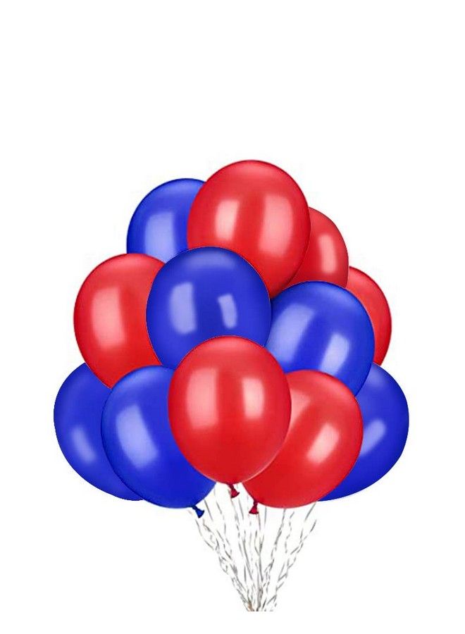 AnnoDeel 100Pcs 12Inch Blue Red Latex Balloons, Blue Balloons Red Balloons For 4Th Of July Usa Patriotic Party Balloons Memorial Day Party Balloons Decoration - Image 1