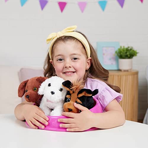 Pucci Pups  AdoptaPup  Pug Maltese Schnauzer  Plush Toy Dogs with Dog Bed  Plush Dog for Kids 2 Years - Image 5