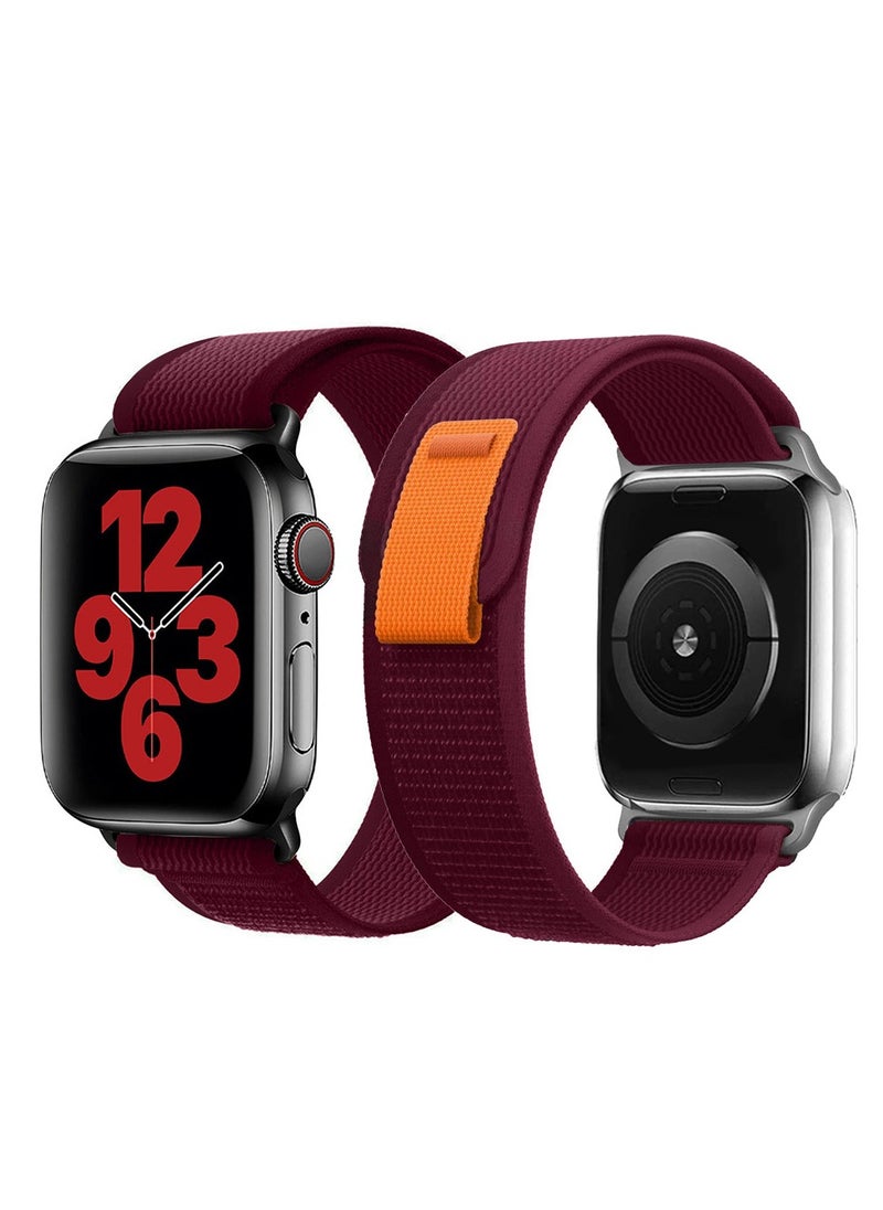 Generic Apple Watch Strap 38mm 40mm 41mm Band Trail Loop Stretchy Soft Nylon Band Adjustable Sports Strap for Apple Watch Series 7/SE/6/5/4/3/2/1  - Image 1