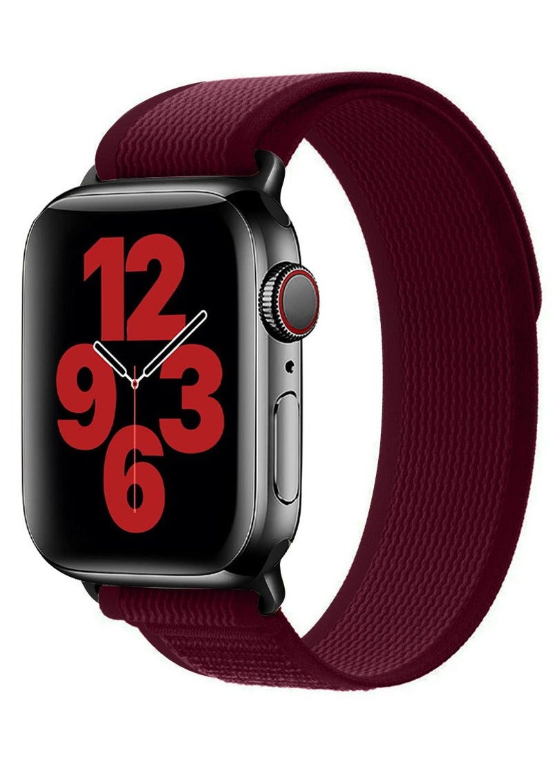 Generic Apple Watch Strap 38mm 40mm 41mm Band Trail Loop Stretchy Soft Nylon Band Adjustable Sports Strap for Apple Watch Series 7/SE/6/5/4/3/2/1  - Image 3
