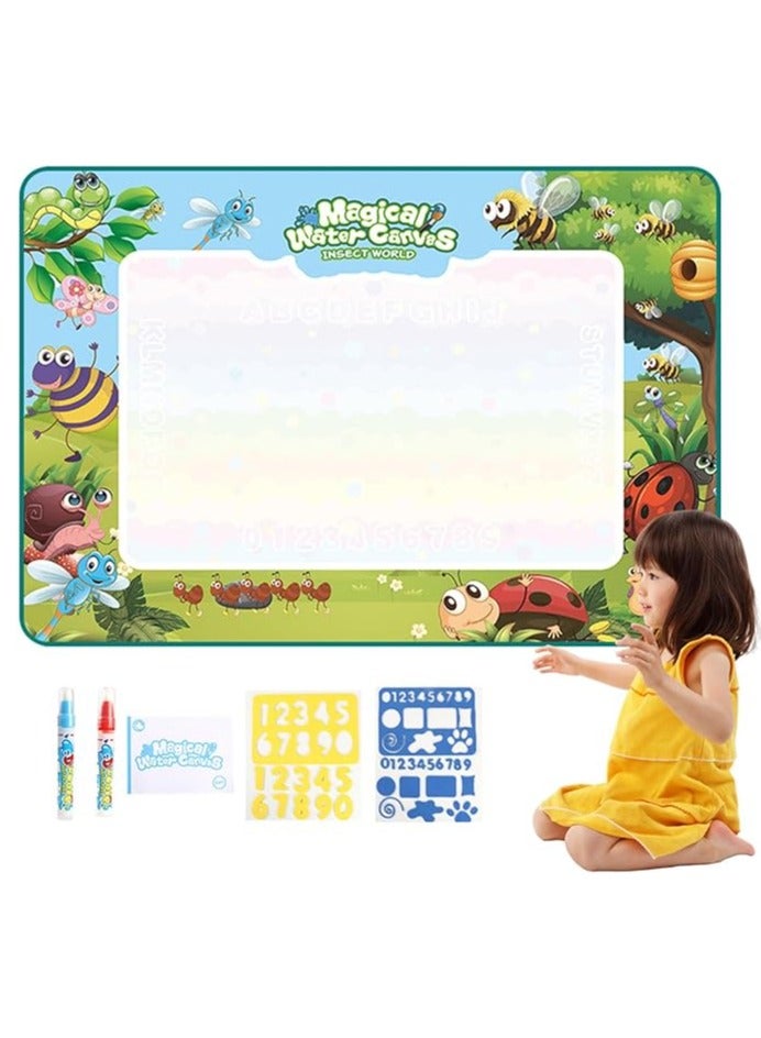 Water Painting Mat, Watercolor Mat - Educational Toy | Easy to Use, No Mess, Aesthetical Creative Doodle Mat for Christmas Birthday Gift for Boys and Girls - Image 1