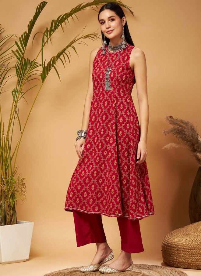 ساسافراس كرتا نسائي - عنابي - Image 3