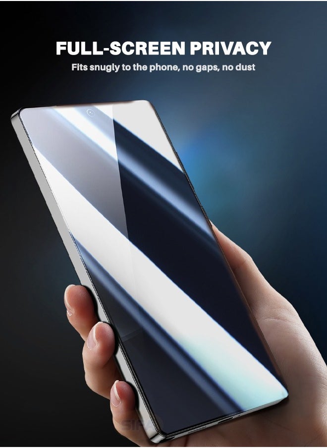 Glass - [2+2 PCS] Samsung Galaxy S25 Ultra Full Coverage Privacy Screen Protector with Camera Lens Protector, [30° Anti-Spy][9H Hardness][Ultrasonic Fingerprint Unlock][Anti Scratch][Bubble Free][Case Friendly] Protector Set for Samsung S25 Ultra 6.9 inch (Boxed, 2+2 Pack) - Image 1