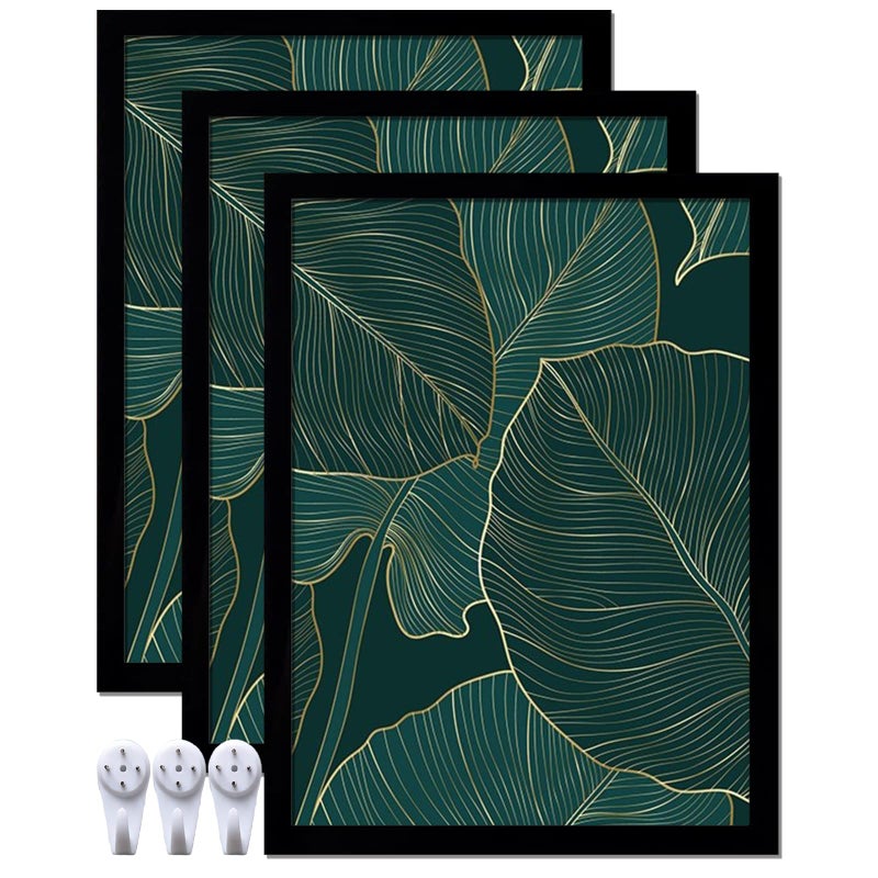 keibiubu Black Picture Frame Set of 3 18x24 Picture Frame for Photo Poster Canvas Certificate Document Display Horizontally or Vertically High Transparent Wall GallerySize 18 x 24 inches