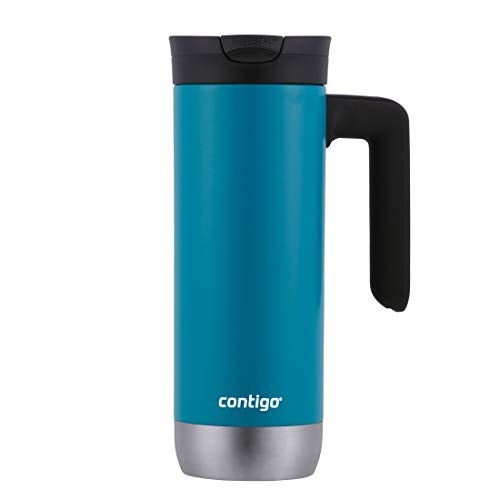 Contigo Superior 2.0 Stainless Steel Travel Mug with Handle Leak-Proof Lid Double-Wall Insulation for Hot & Cold Beverages, 20oz, Juniper, Ideal for Commuting and Travel - Image 1