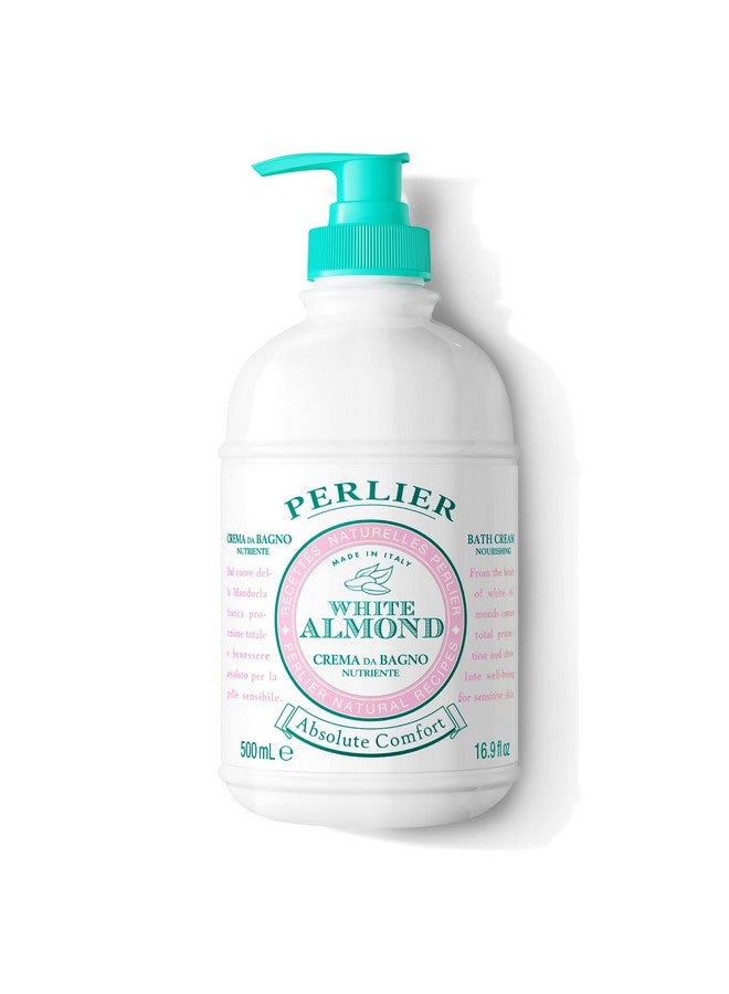 Perlier White Almond Shower & Bath Cream Nourishing & Soothing Luxury Bath Cream Made With Almond Oil For Deep Moisturization And Hydration (16.9 Fluid Oz.) - Image 1