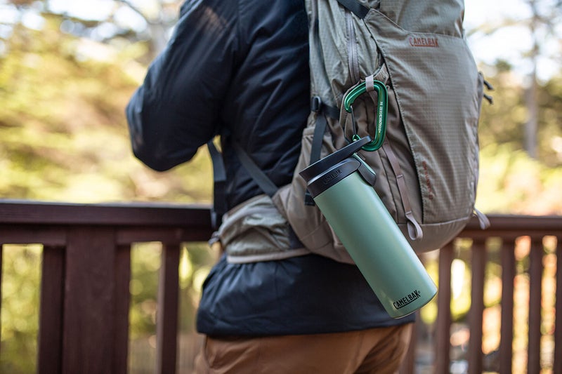 Camelbak Forge Flow Coffee & Travel Mug  Insulated Stainless Steel - Non-Slip Silicon Base - Easy One-Handed Operation - 12Oz  Lagoon - Image 2