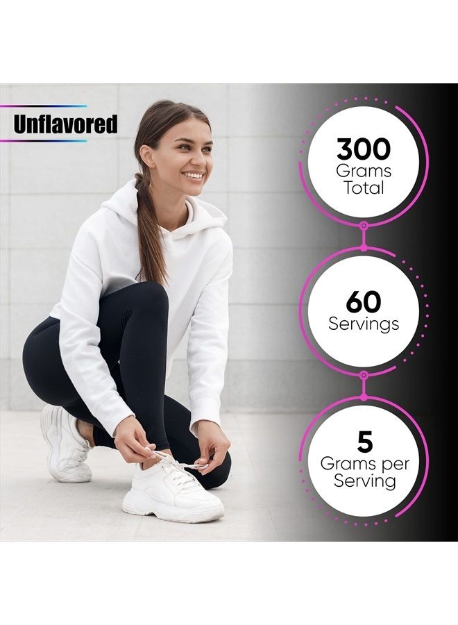 Built By Nature Creatine Monohydrate Powder - 5000mg Per Serving (5g) - Pure Micronized Creatine Monohydrate - Unflavored Pre Workout Creatine - Keto Friendly, Vegan - Muscle Building Supplement - 300G, 60 Servings - Image 5
