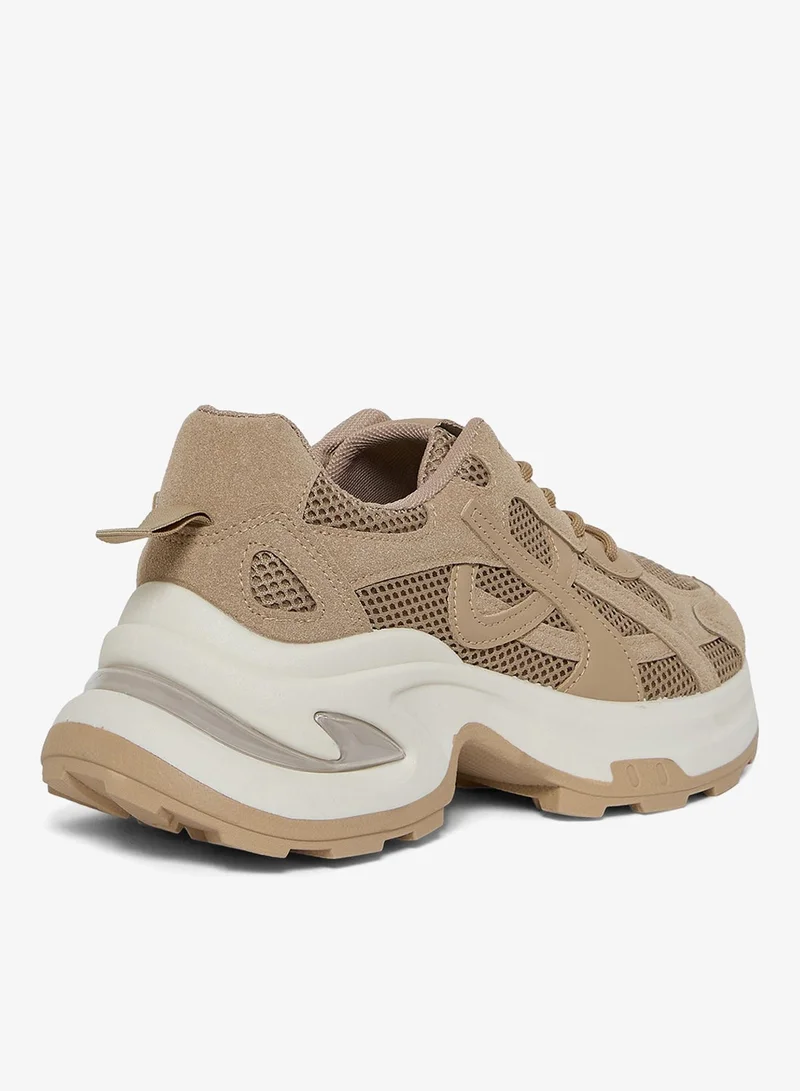 Geoomnii BROWN GEOOMNII All-Day Comfort with Sports Shoes for Women – Breathable Mesh, Cushioned Insole, Lightweight Feel, Non-Slip Grip, Flexible Fit for Women | Best Price UAE