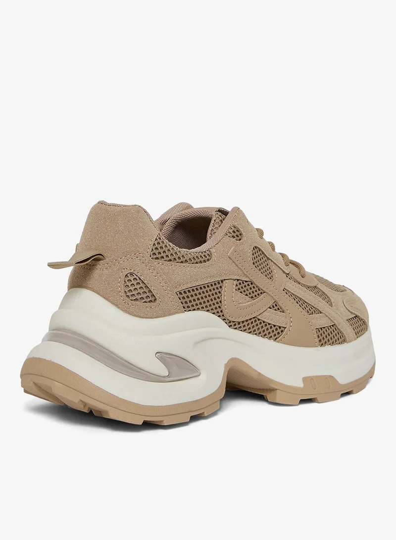 Geoomnii BROWN GEOOMNII All-Day Comfort with Sports Shoes for Women – Breathable Mesh, Cushioned Insole, Lightweight Feel, Non-Slip Grip, Flexible Fit for Women | Best Price UAE
