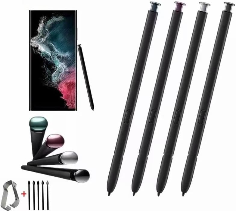 thexxa بديل قلم S22 Ultra لقلم S22 Ultra من جالاكسي ستايلس S Pen [بدون بلوتوث] (بورجوندي) - Image 1