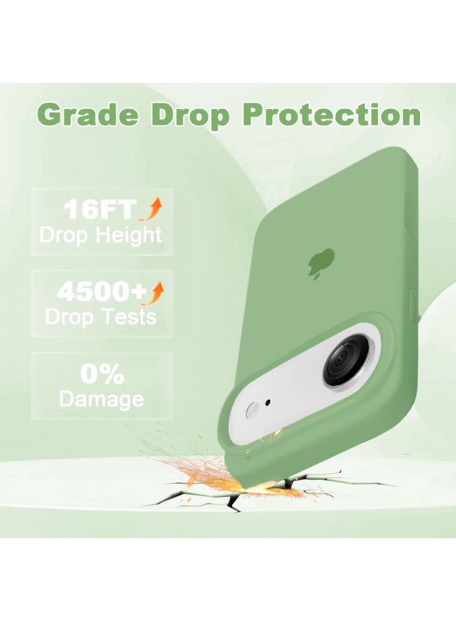 ULELAY iPhone Air Protective Case, Silicone Material, Shock-Resistant with Camera Lens Protection and Control Button Coverage, Anti-Shock Mobile Phone Protective Cover, Compatible with MagSafe Accessories,Green - Image 3