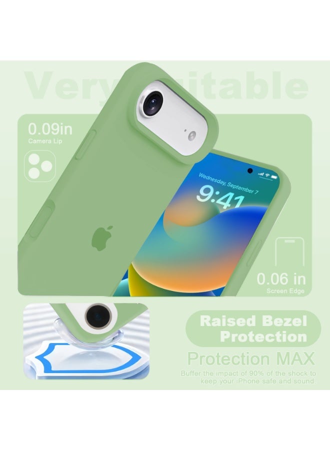 ULELAY iPhone Air Protective Case, Silicone Material, Shock-Resistant with Camera Lens Protection and Control Button Coverage, Anti-Shock Mobile Phone Protective Cover, Compatible with MagSafe Accessories,Green - Image 4