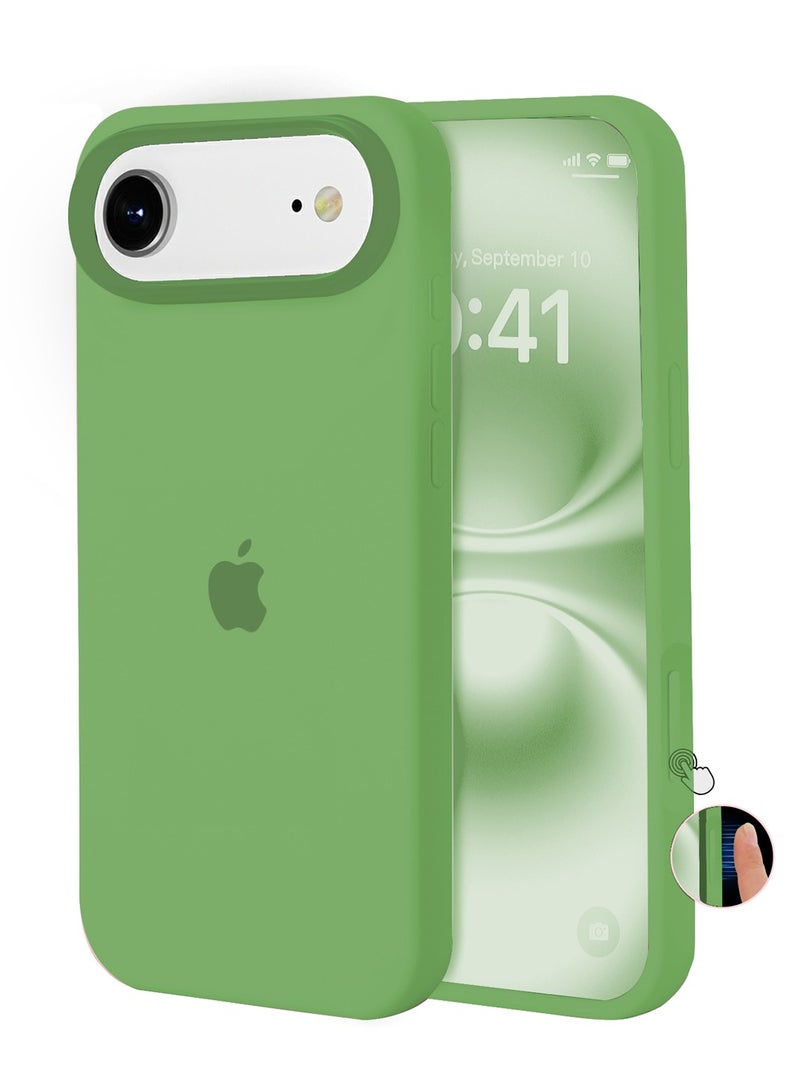 ULELAY iPhone Air Protective Case, Silicone Material, Shock-Resistant with Camera Lens Protection and Control Button Coverage, Anti-Shock Mobile Phone Protective Cover, Compatible with MagSafe Accessories,Green - Image 1